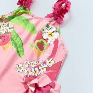 Mayoral Flamingo 1 Piece Swimsuit Baby Girl 9 Months NWT